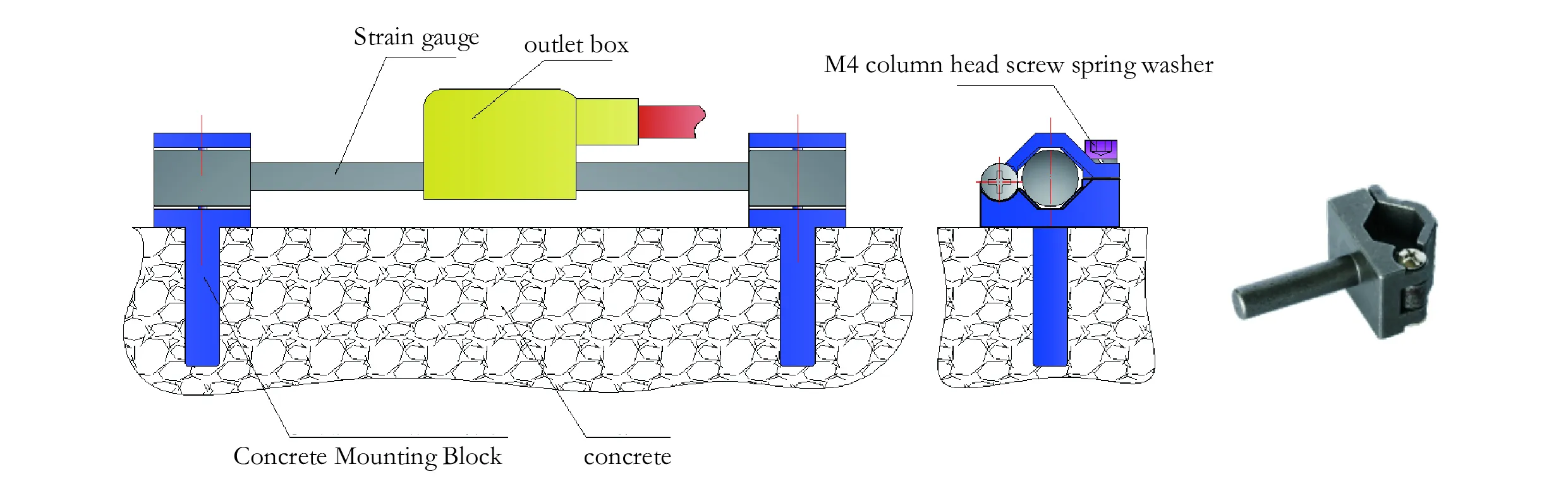Extensometru inteligent cu sârmă vibrantă (model de suprafață) JMZX-212HAT/HB imagine 9